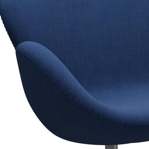 [product_category]-Fritz Hansen Swan Sofa 2 Seater, Silver Grey/Canvas Light Blue (0746)-Fritz Hansen-3321-CA0746-SGBASE-FRI-7
