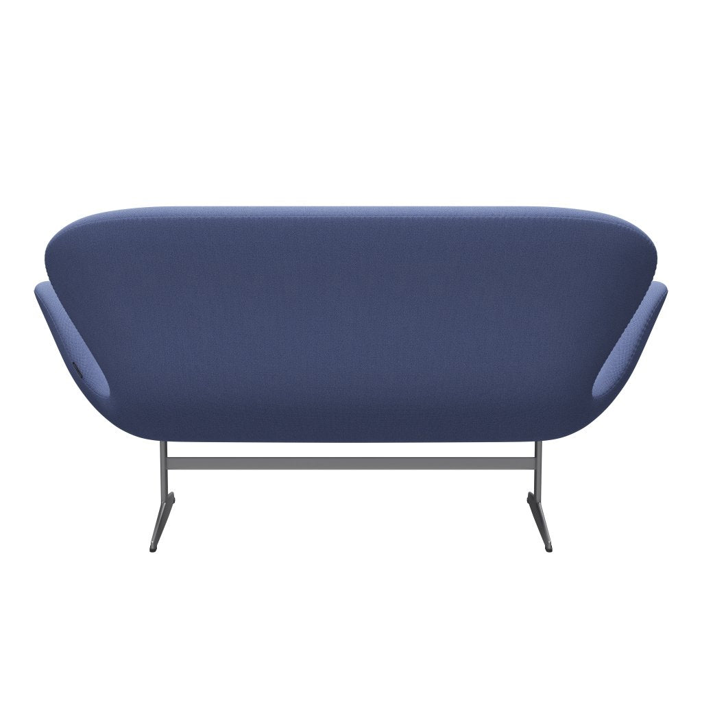 [product_category]-Fritz Hansen Swan Sofa 2 Seater, Silver Grey/Capture Light Blue (4901)-Fritz Hansen-3321-CP4901-SGBASE-FRI-4