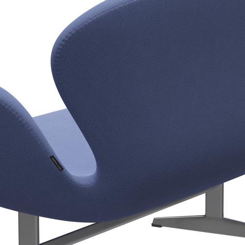 [product_category]-Fritz Hansen Swan Sofa 2 Seater, Silver Grey/Capture Light Blue (4901)-Fritz Hansen-3321-CP4901-SGBASE-FRI-5