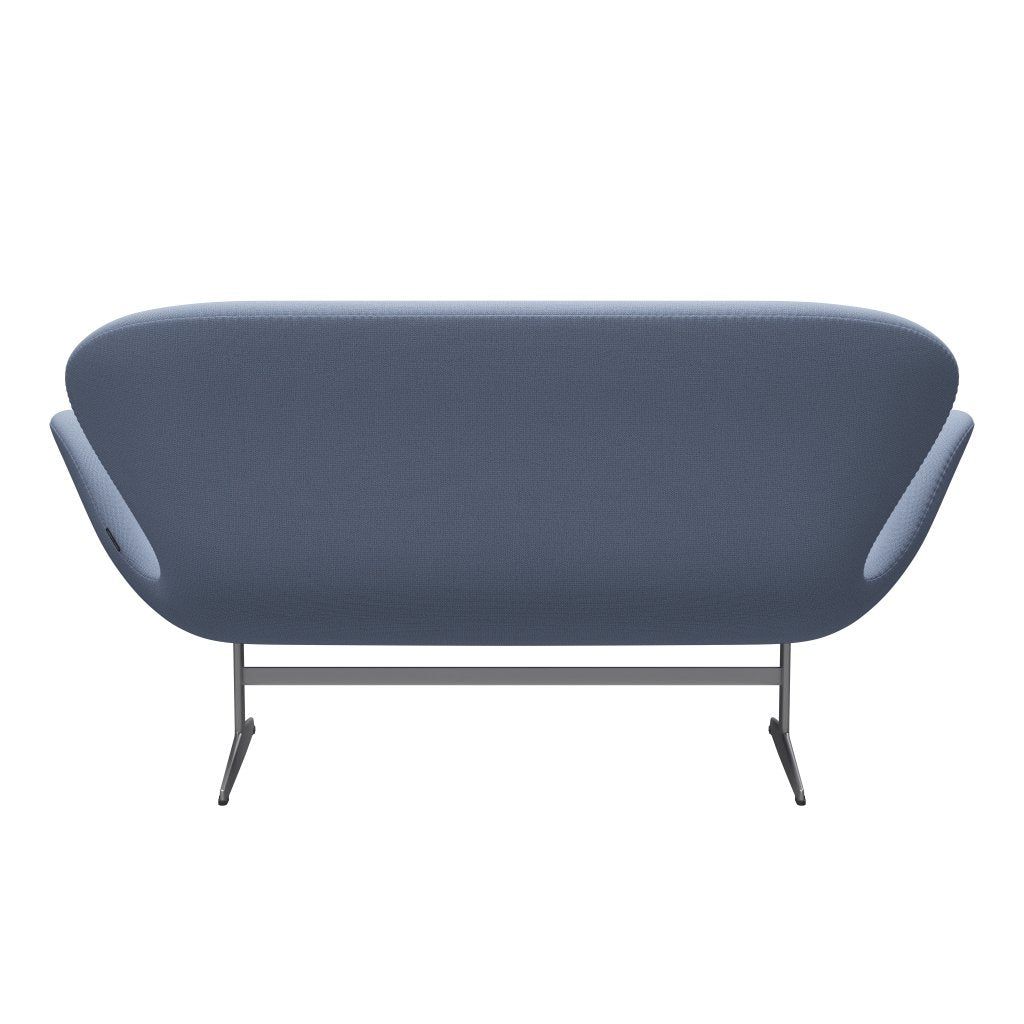 [product_category]-Fritz Hansen Swan Sofa 2 Seater, Silver Grey/Capture Light Blue (4902)-Fritz Hansen-3321-CP4902-SGBASE-FRI-4