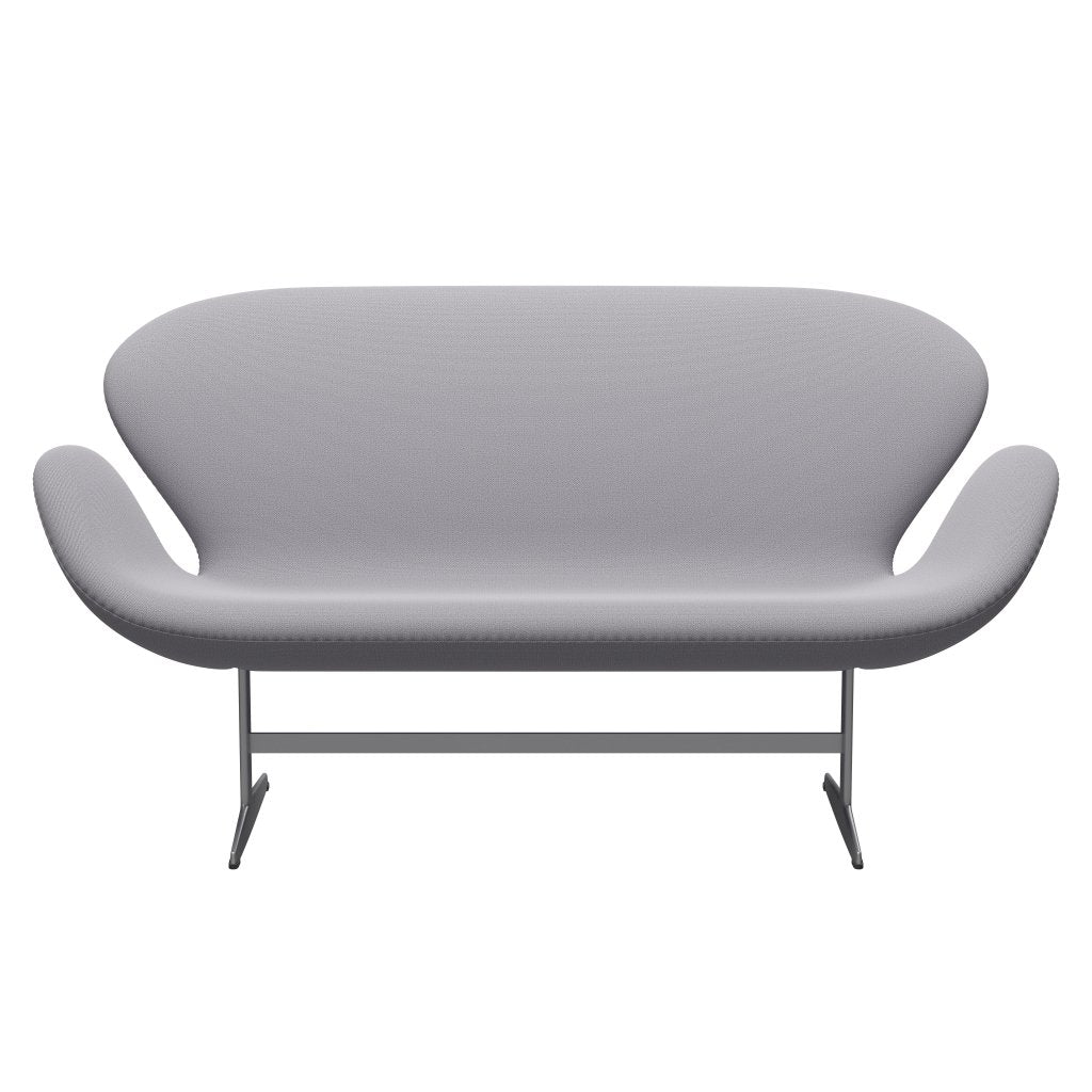 [product_category]-Fritz Hansen Swan Sofa 2 Seater, Silver Grey/Capture Light Grey-Fritz Hansen-3321-CP4102-SGBASE-FRI-1