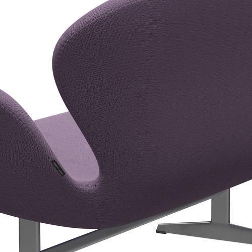 [product_category]-Fritz Hansen Swan Sofa 2 Seater, Silver Grey/Capture Light Violet-Fritz Hansen-3321-CP4501-SGBASE-FRI-5