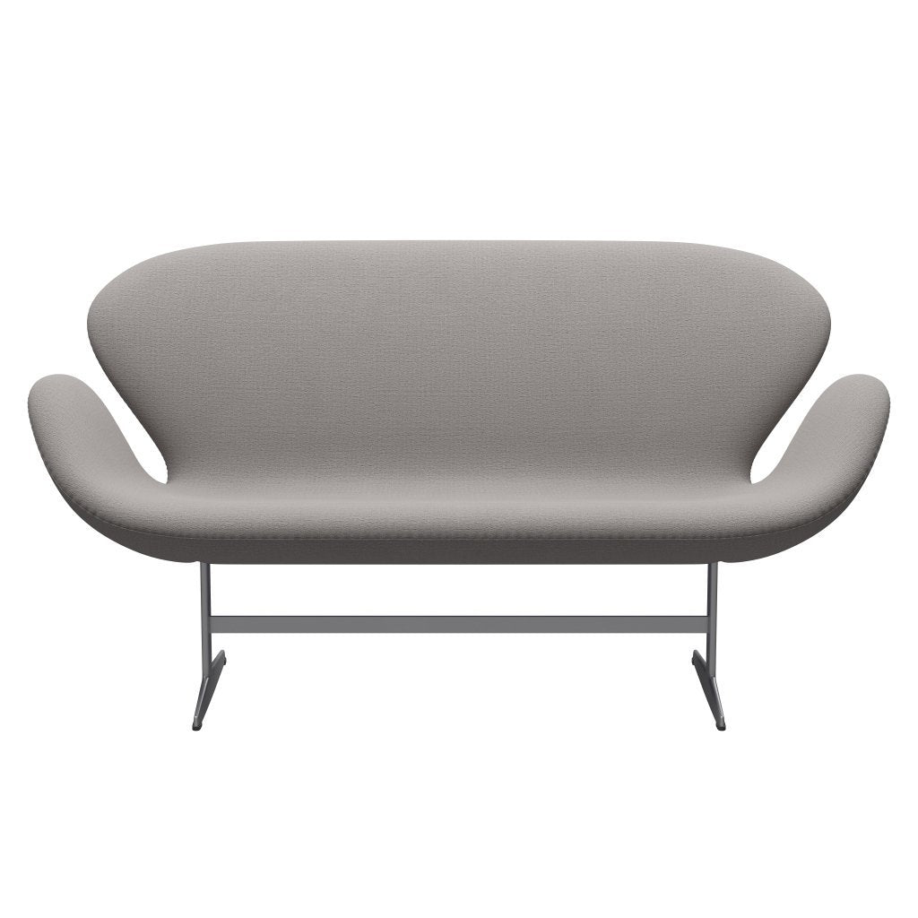 [product_category]-Fritz Hansen Swan Sofa 2 Seater, Silver Grey/Christianshavn Beige-Fritz Hansen-3321-CH1121-SGBASE-FRI-1