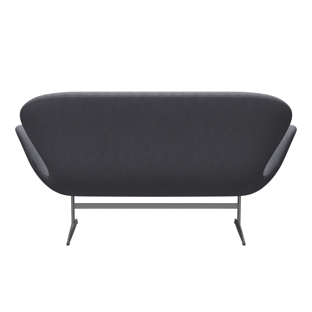 [product_category]-Fritz Hansen Swan Sofa 2 Seater, Silver Grey/Christianshavn Light Grey-Fritz Hansen-3321-CH1171-SGBASE-FRI-4