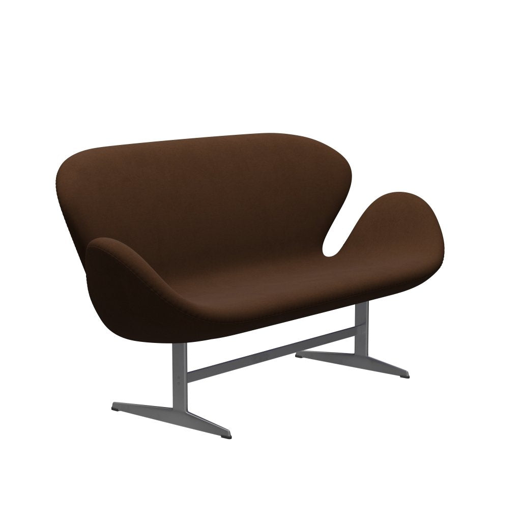 [product_category]-Fritz Hansen Swan Sofa 2 Seater, Silver Grey/Comfort Beige (00010)-Fritz Hansen-3321-C00010-SGBASE-FRI-2