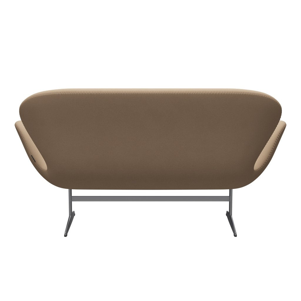 [product_category]-Fritz Hansen Swan Sofa 2 Seater, Silver Grey/Comfort Beige (61003)-Fritz Hansen-3321-C61003-SGBASE-FRI-4