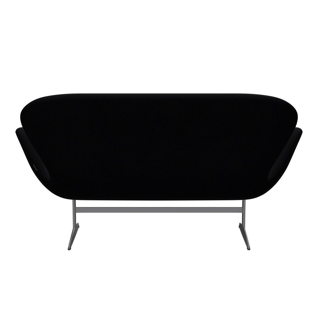 [product_category]-Fritz Hansen Swan Sofa 2 Seater, Silver Grey/Comfort Black (00050)-Fritz Hansen-3321-C00050-SGBASE-FRI-4