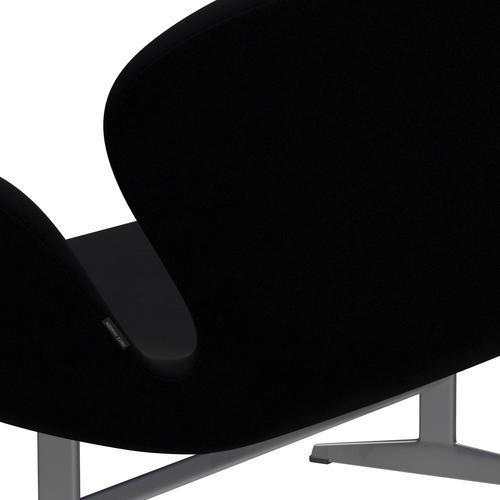 [product_category]-Fritz Hansen Swan Sofa 2 Seater, Silver Grey/Comfort Black (00050)-Fritz Hansen-3321-C00050-SGBASE-FRI-5