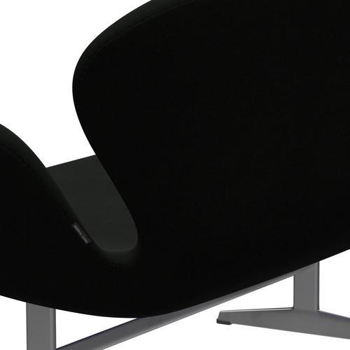 [product_category]-Fritz Hansen Swan Sofa 2 Seater, Silver Grey/Comfort Black (60009)-Fritz Hansen-3321-C60009-SGBASE-FRI-5
