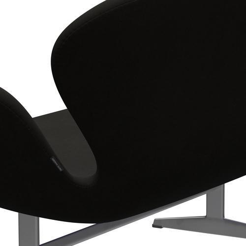 [product_category]-Fritz Hansen Swan Sofa 2 Seater, Silver Grey/Comfort Black (61013)-Fritz Hansen-3321-C61013-SGBASE-FRI-5