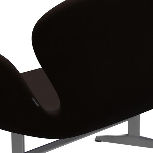 [product_category]-Fritz Hansen Swan Sofa 2 Seater, Silver Grey/Comfort Brown (01566)-Fritz Hansen-3321-C01566-SGBASE-FRI-5