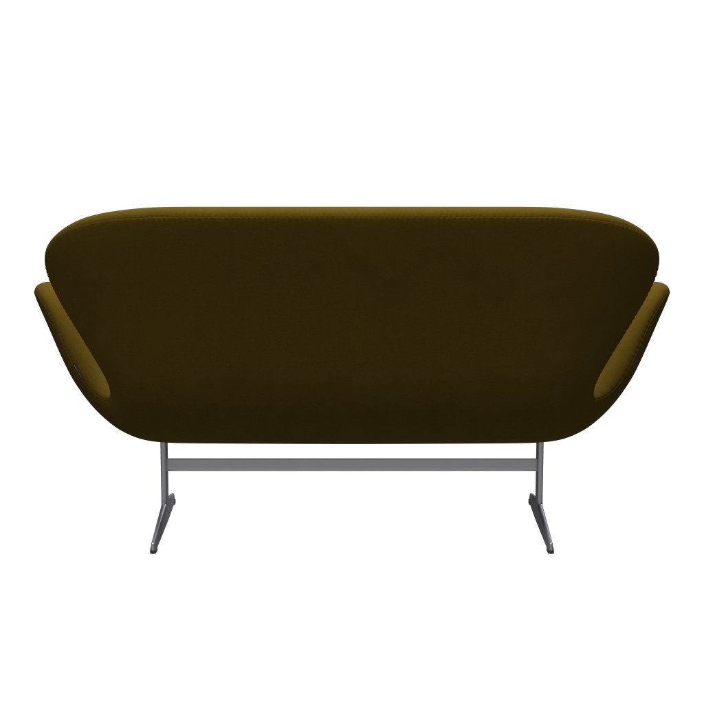 [product_category]-Fritz Hansen Swan Sofa 2 Seater, Silver Grey/Comfort Brown (68007)-Fritz Hansen-3321-C68007-SGBASE-FRI-4