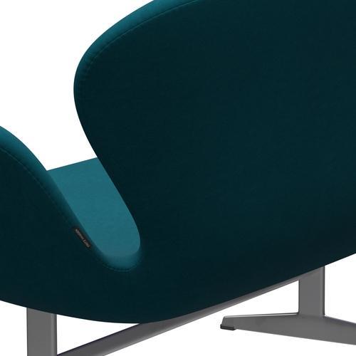 [product_category]-Fritz Hansen Swan Sofa 2 Seater, Silver Grey/Comfort Green/Blue-Fritz Hansen-3321-C08422-SGBASE-FRI-5