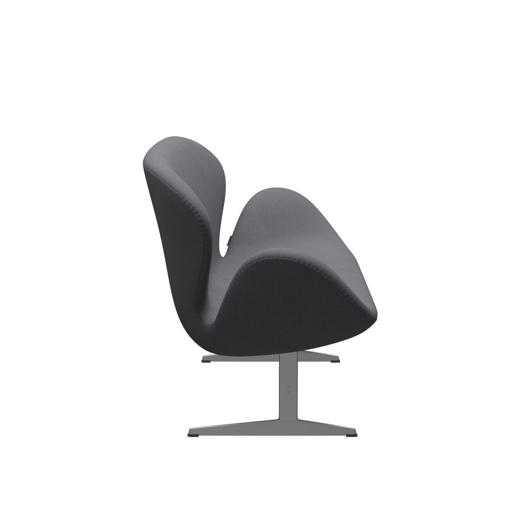 [product_category]-Fritz Hansen Swan Sofa 2 Seater, Silver Grey/Comfort Grey (01012)-Fritz Hansen-3321-C01012-SGBASE-FRI-3