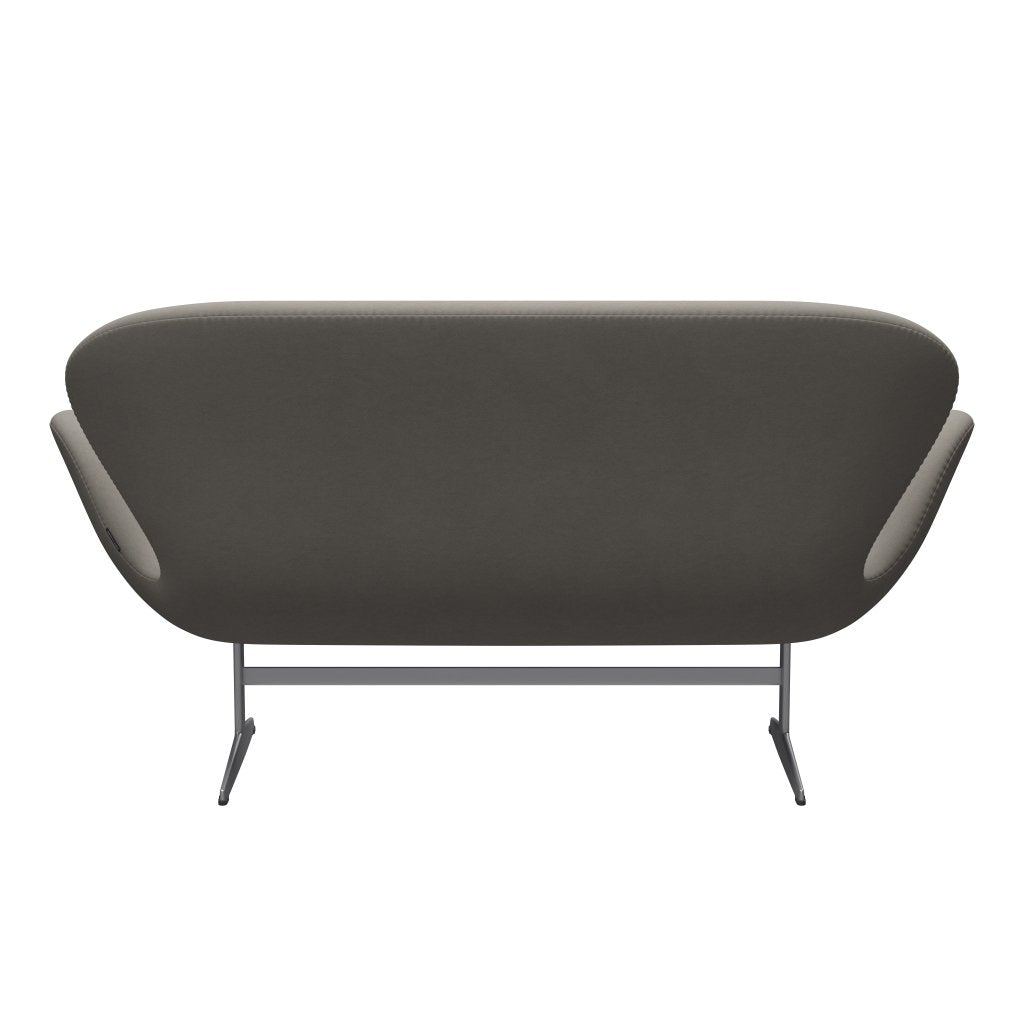 [product_category]-Fritz Hansen Swan Sofa 2 Seater, Silver Grey/Comfort Grey (60003)-Fritz Hansen-3321-C60003-SGBASE-FRI-4
