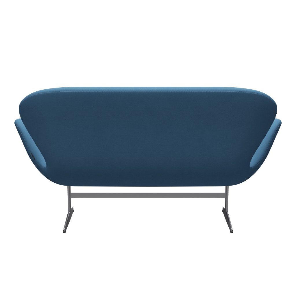 [product_category]-Fritz Hansen Swan Sofa 2 Seater, Silver Grey/Comfort Light Blue (01124)-Fritz Hansen-3321-C01124-SGBASE-FRI-4
