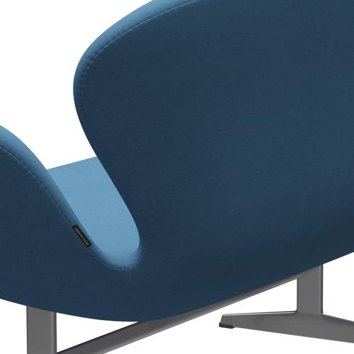 [product_category]-Fritz Hansen Swan Sofa 2 Seater, Silver Grey/Comfort Light Blue (01124)-Fritz Hansen-3321-C01124-SGBASE-FRI-5