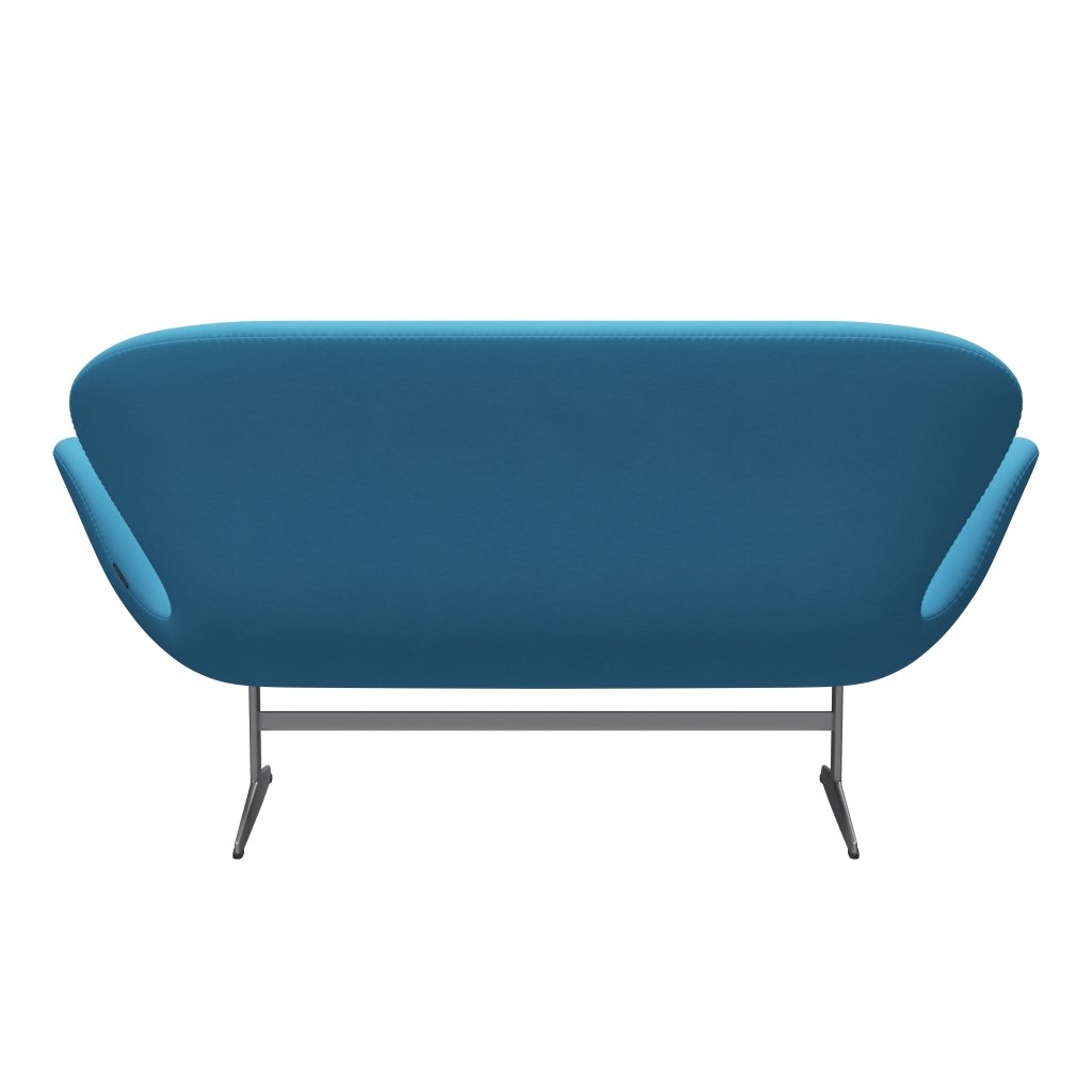[product_category]-Fritz Hansen Swan Sofa 2 Seater, Silver Grey/Comfort Light Blue (66010)-Fritz Hansen-3321-C66010-SGBASE-FRI-4
