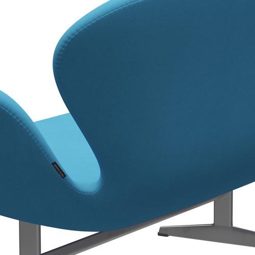 [product_category]-Fritz Hansen Swan Sofa 2 Seater, Silver Grey/Comfort Light Blue (66010)-Fritz Hansen-3321-C66010-SGBASE-FRI-5