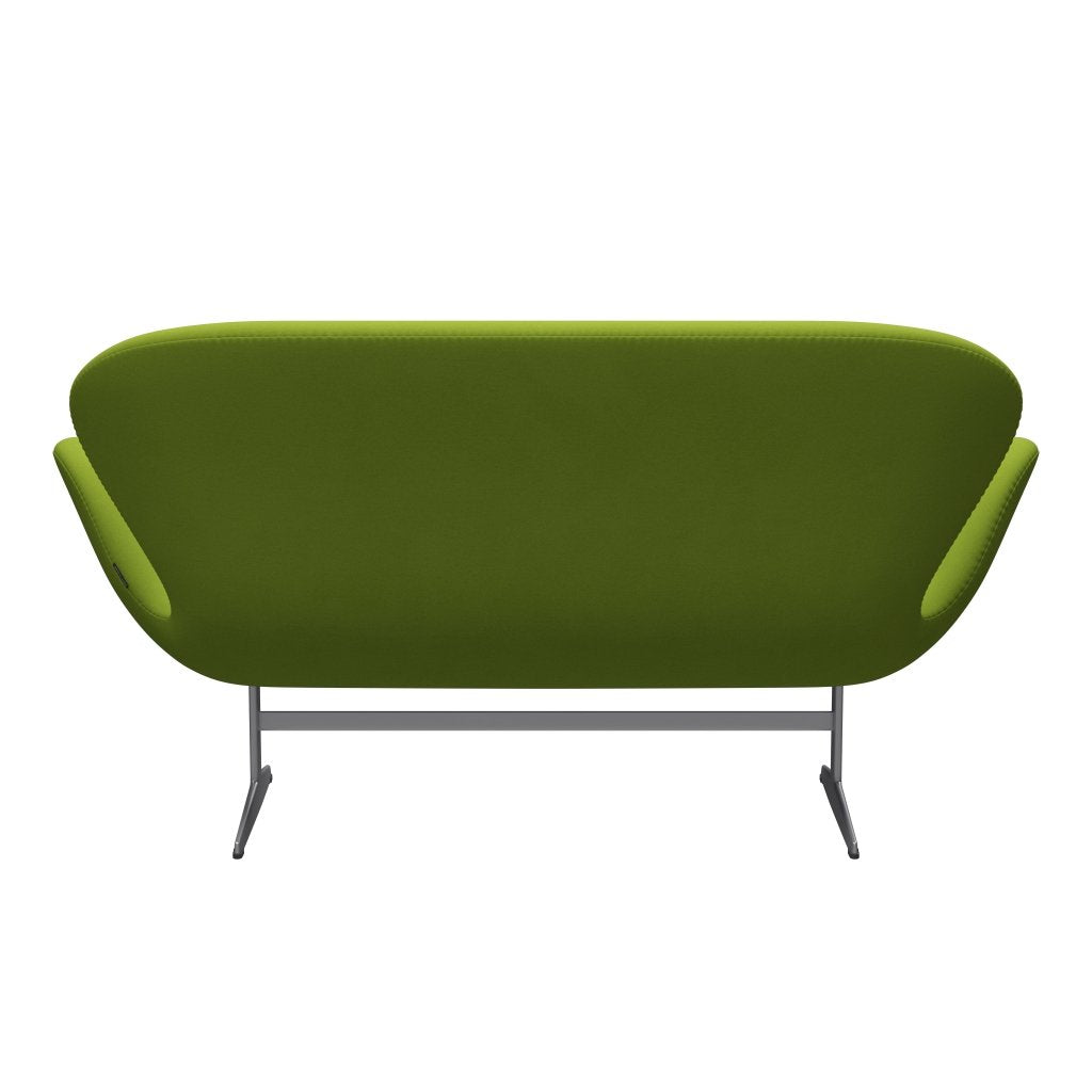 [product_category]-Fritz Hansen Swan Sofa 2 Seater, Silver Grey/Comfort Light Green (68000)-Fritz Hansen-3321-C68000-SGBASE-FRI-4