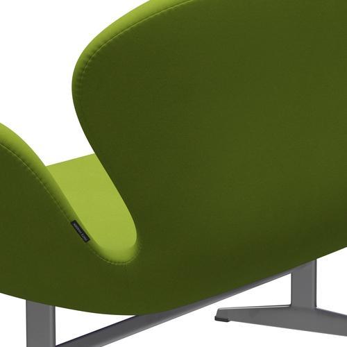 [product_category]-Fritz Hansen Swan Sofa 2 Seater, Silver Grey/Comfort Light Green (68000)-Fritz Hansen-3321-C68000-SGBASE-FRI-5