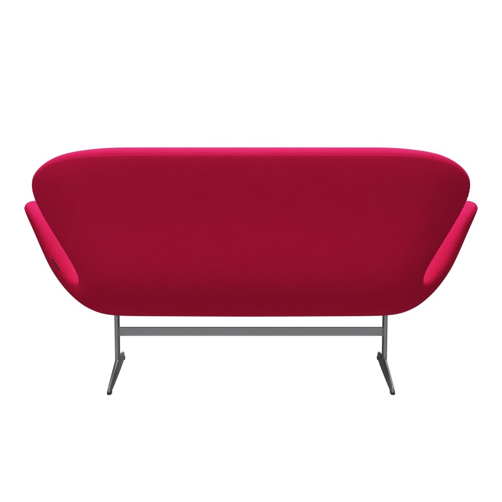 [product_category]-Fritz Hansen Swan Sofa 2 Seater, Silver Grey/Comfort Pink-Fritz Hansen-3321-C64012-SGBASE-FRI-4