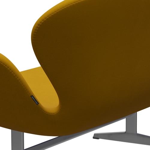 [product_category]-Fritz Hansen Swan Sofa 2 Seater, Silver Grey/Comfort Yellow (62004)-Fritz Hansen-3321-C62004-SGBASE-FRI-5