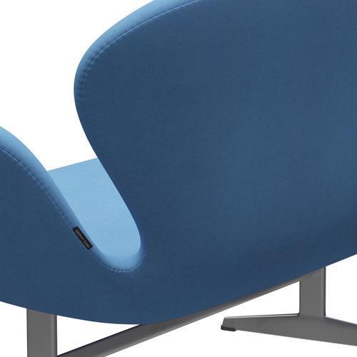 [product_category]-Fritz Hansen Swan Sofa 2 Seater, Silver Grey/Divina Light Blue (712)-Fritz Hansen-3321-DIV712-SGBASE-FRI-5