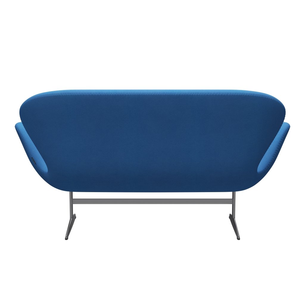 [product_category]-Fritz Hansen Swan Sofa 2 Seater, Silver Grey/Divina Light Blue (742)-Fritz Hansen-3321-DIV742-SGBASE-FRI-4