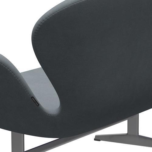 [product_category]-Fritz Hansen Swan Sofa 2 Seater, Silver Grey/Divina Light Grey-Fritz Hansen-3321-DIV171-SGBASE-FRI-5