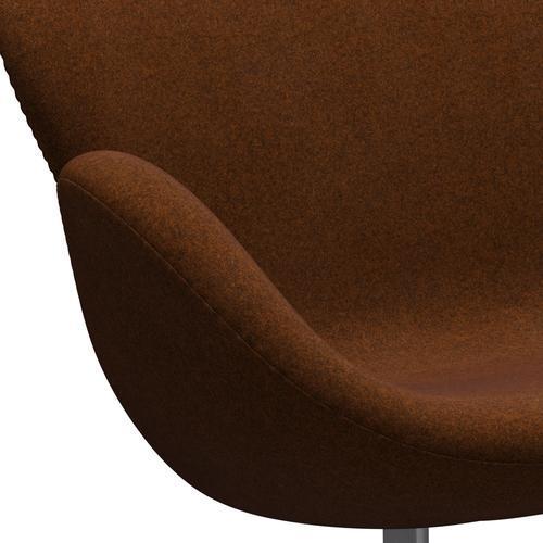 [product_category]-Fritz Hansen Swan Sofa 2 Seater, Silver Grey/Divina Melange Burnt Orange-Fritz Hansen-3321-DIM571-SGBASE-FRI-7