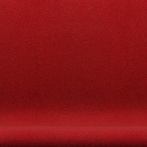 [product_category]-Fritz Hansen Swan Sofa 2 Seater, Silver Grey/Divina Melange Deep Red-Fritz Hansen-3321-DIM567-SGBASE-FRI-6