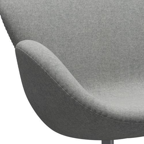 [product_category]-Fritz Hansen Swan Sofa 2 Seater, Silver Grey/Divina Melange Light Grey-Fritz Hansen-3321-DIM120-SGBASE-FRI-7