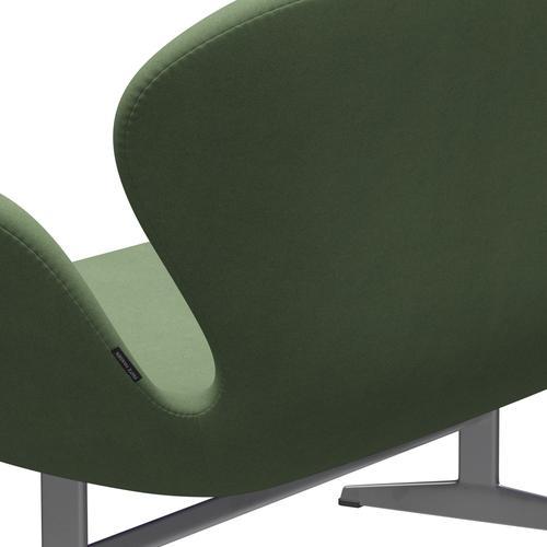 [product_category]-Fritz Hansen Swan Sofa 2 Seater, Silver Grey/Divina Olive Green-Fritz Hansen-3321-DIV856-SGBASE-FRI-5