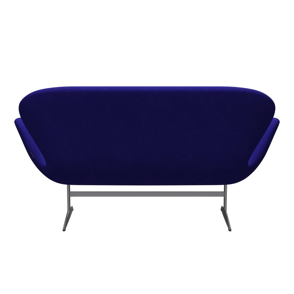 [product_category]-Fritz Hansen Swan Sofa 2 Seater, Silver Grey/Divina Petrol Blue-Fritz Hansen-3321-DIV686-SGBASE-FRI-4