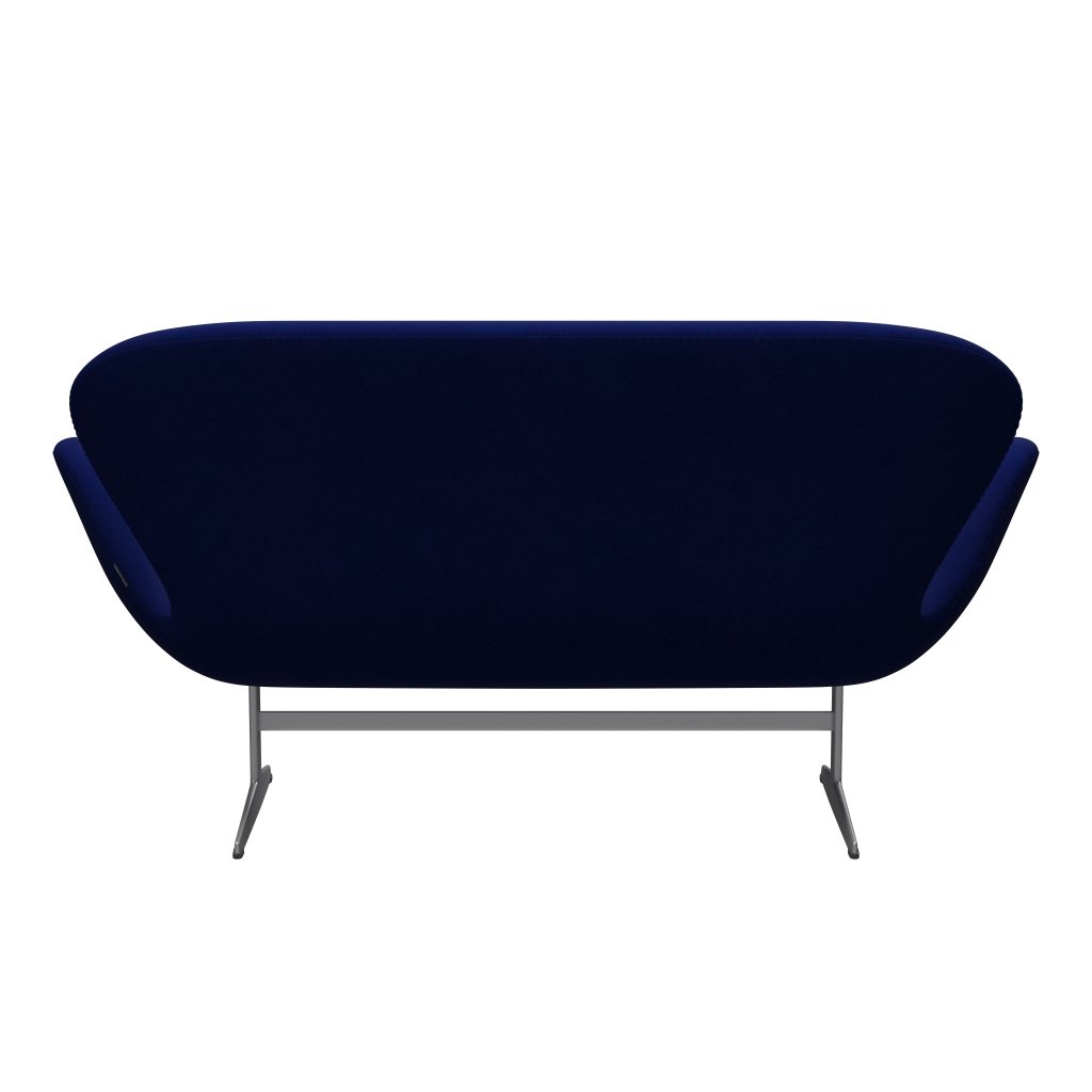 [product_category]-Fritz Hansen Swan Sofa 2 Seater, Silver Grey/Divina Royal Blue-Fritz Hansen-3321-DIV791-SGBASE-FRI-4