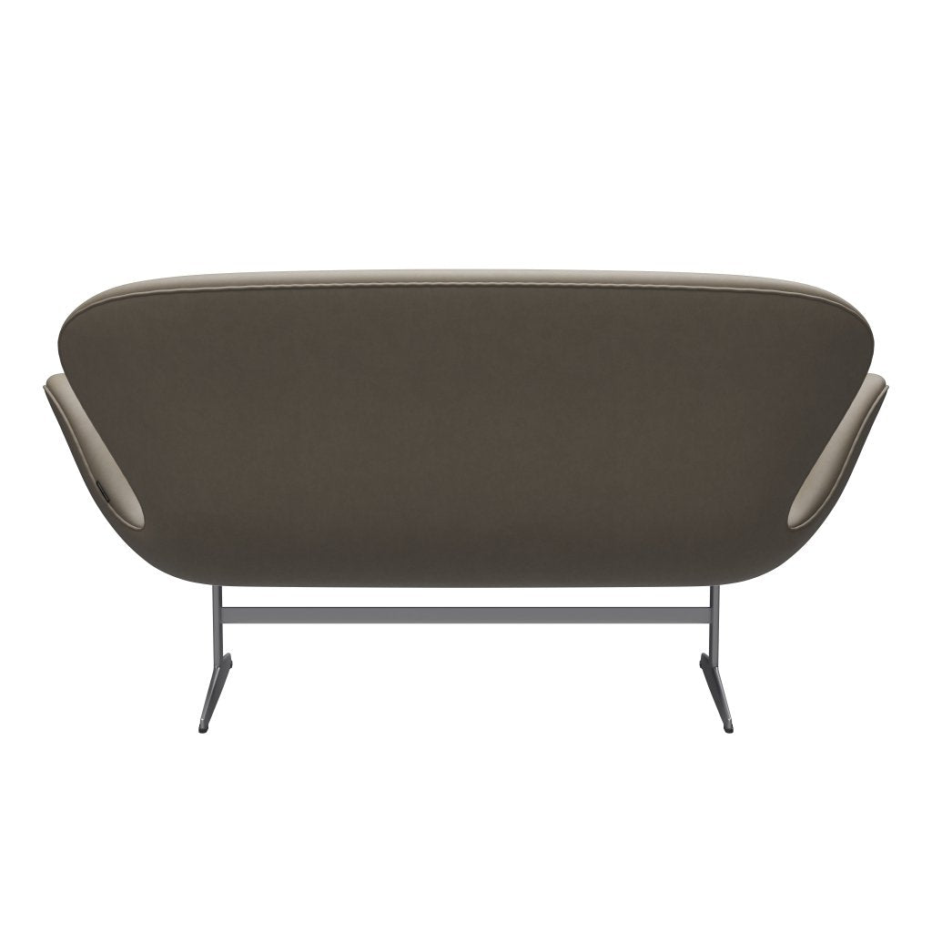 [product_category]-Fritz Hansen Swan Sofa 2 Seater, Silver Grey/Essential Light Grey-Fritz Hansen-3321-STLIGR-SGBASE-FRI-4