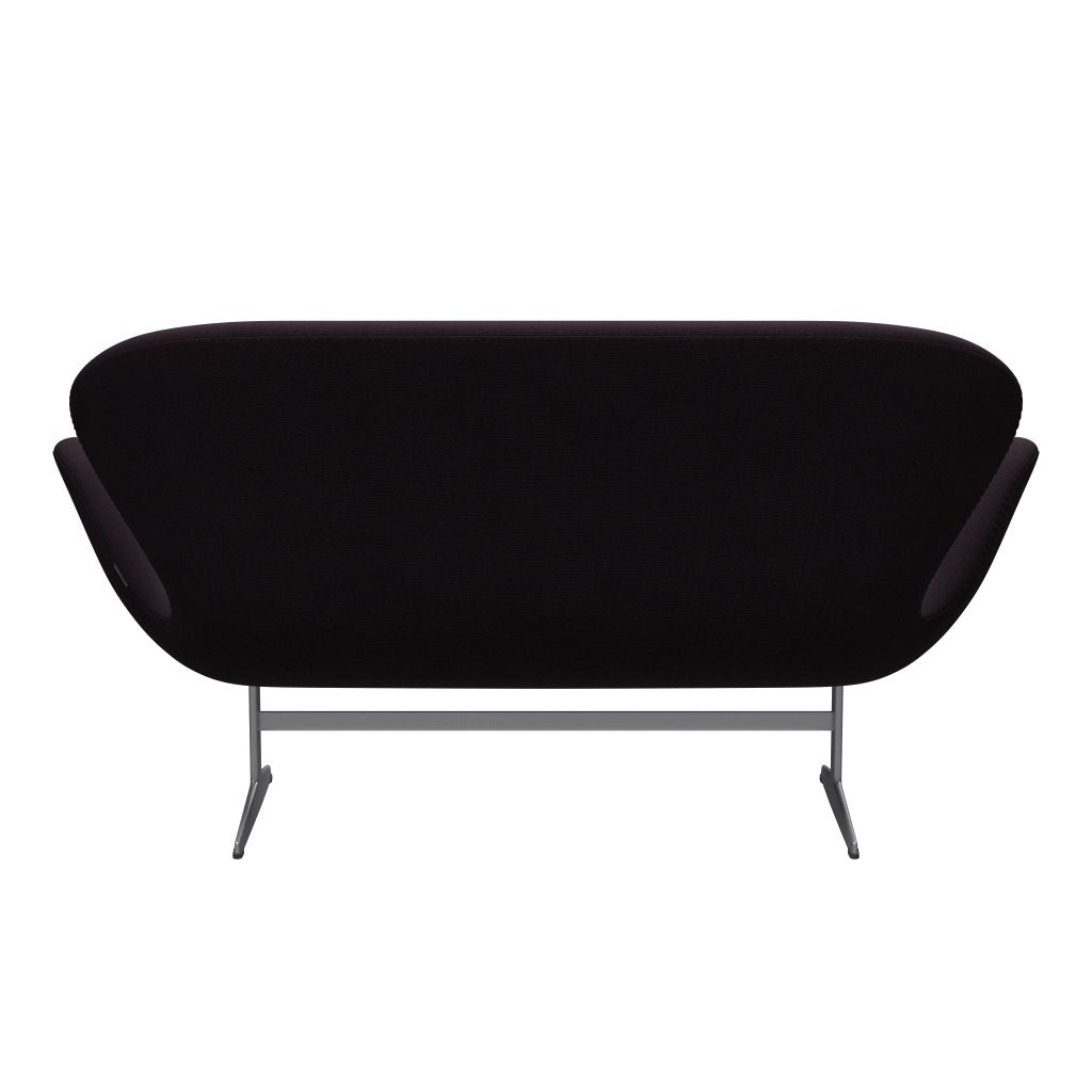 [product_category]-Fritz Hansen Swan Sofa 2 Seater, Silver Grey/Fame Brown (61108)-Fritz Hansen-3321-F61108-SGBASE-FRI-4