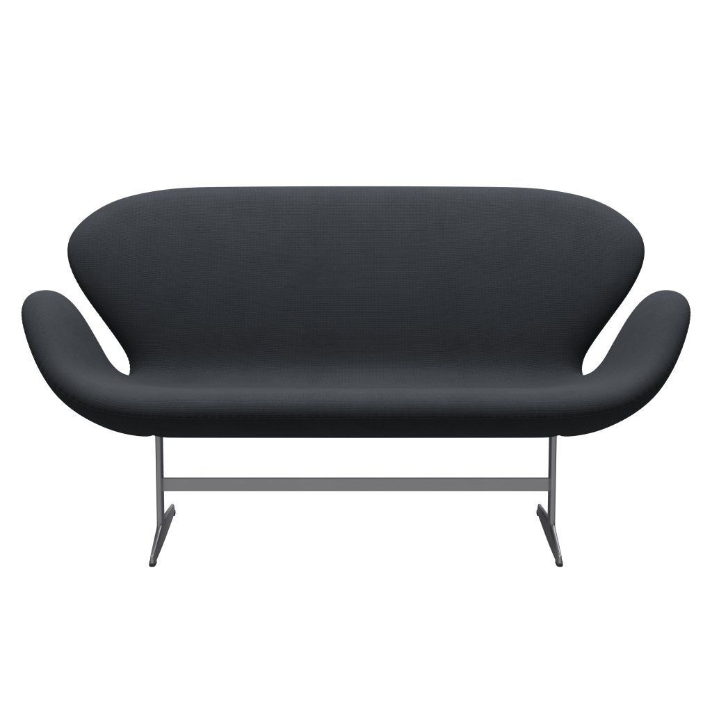 [product_category]-Fritz Hansen Swan Sofa 2 Seater, Silver Grey/Fame Grey (60003)-Fritz Hansen-3321-F60003-SGBASE-FRI-1