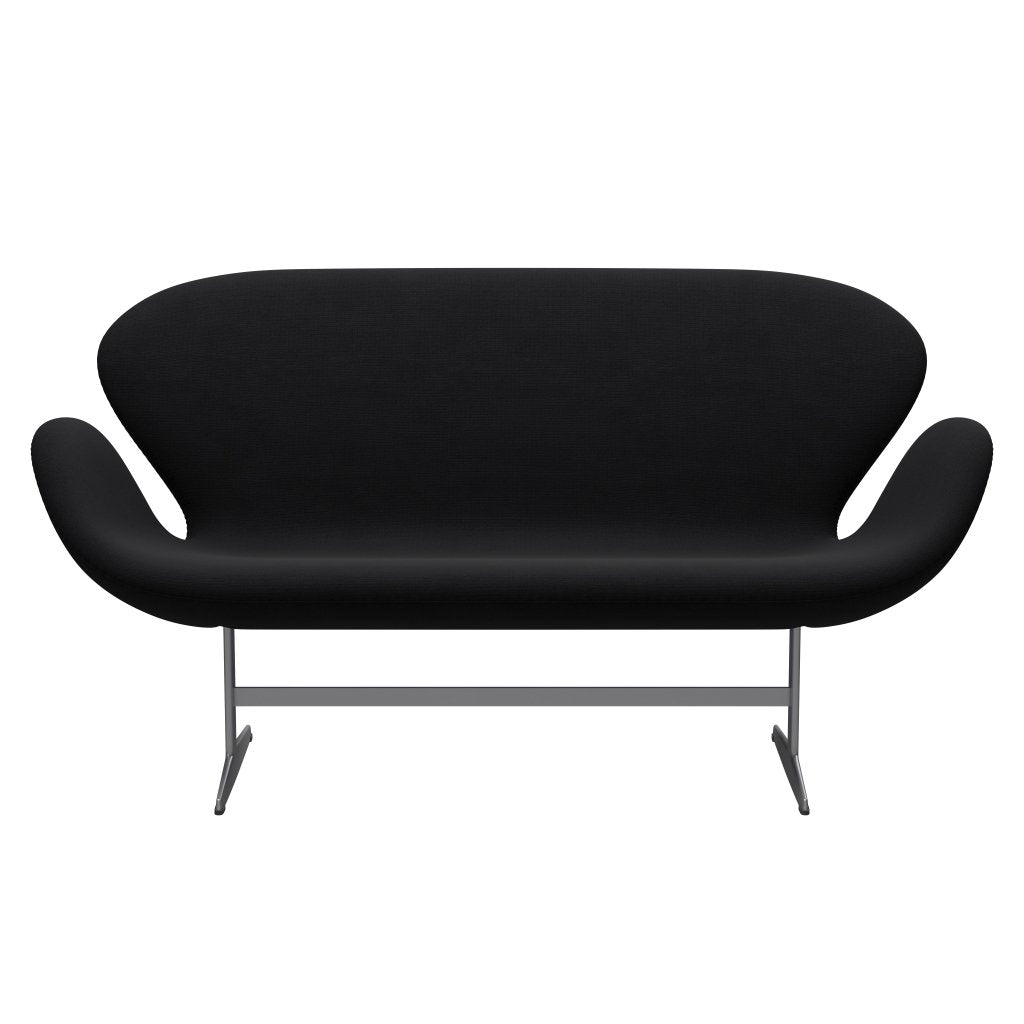 [product_category]-Fritz Hansen Swan Sofa 2 Seater, Silver Grey/Fame Grey (60051)-Fritz Hansen-3321-F60051-SGBASE-FRI-1