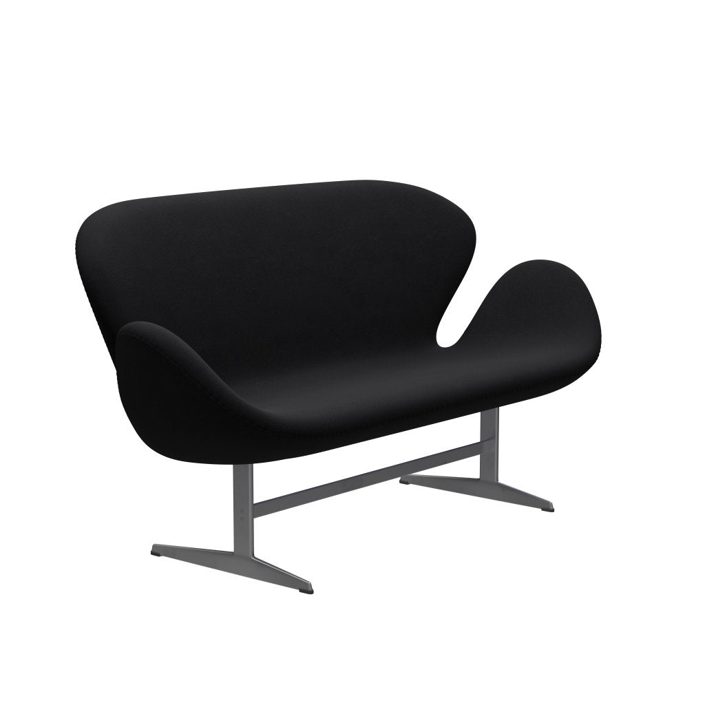 [product_category]-Fritz Hansen Swan Sofa 2 Seater, Silver Grey/Fame Grey (60051)-Fritz Hansen-3321-F60051-SGBASE-FRI-2