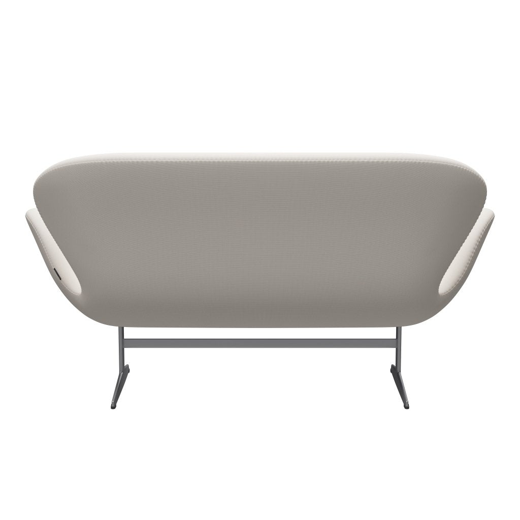 [product_category]-Fritz Hansen Swan Sofa 2 Seater, Silver Grey/Fame White-Fritz Hansen-3321-F60005-SGBASE-FRI-4