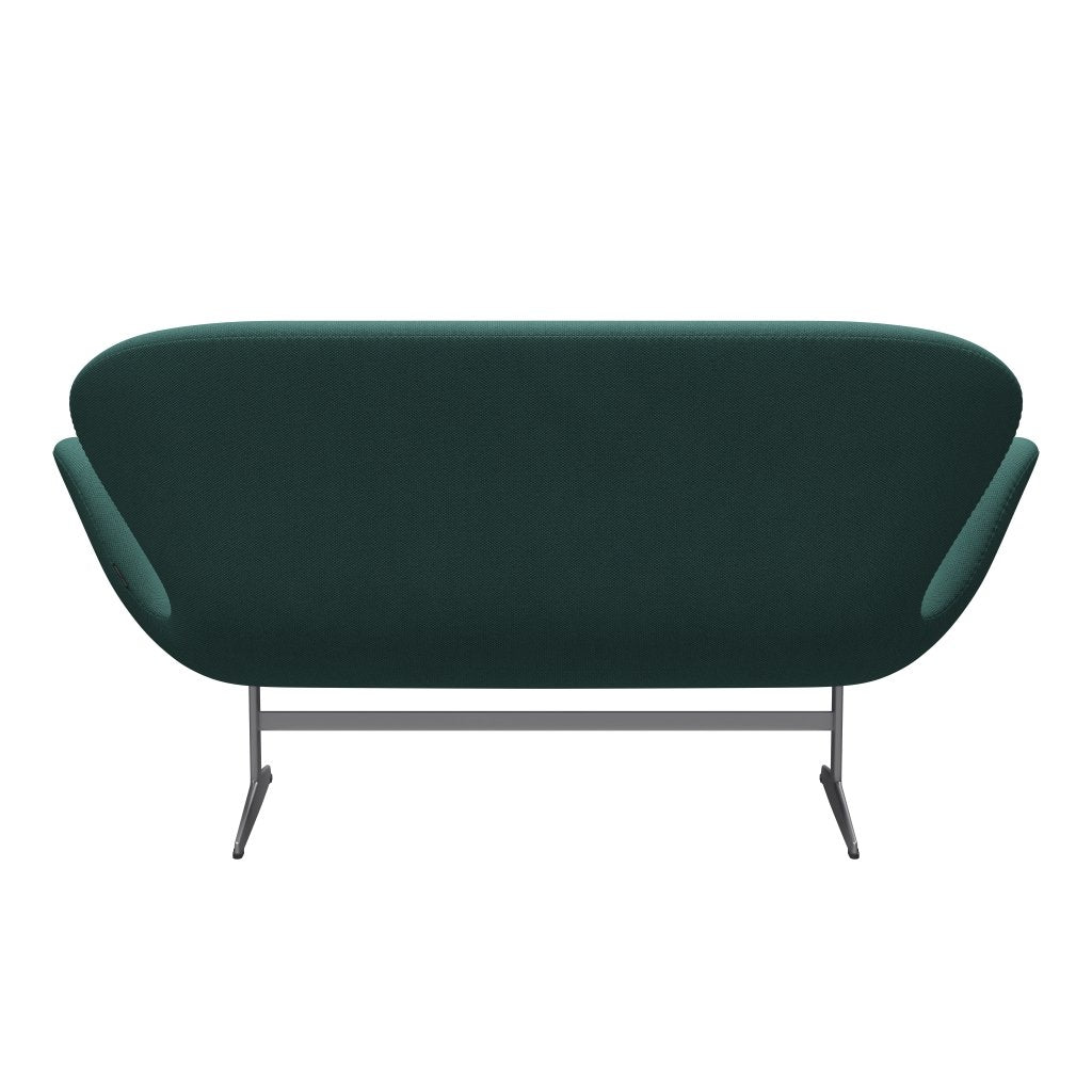 [product_category]-Fritz Hansen Swan Sofa 2 Seater, Silver Grey/Fiord Brown/Orange-Fritz Hansen-3321-FIO862-SGBASE-FRI-4