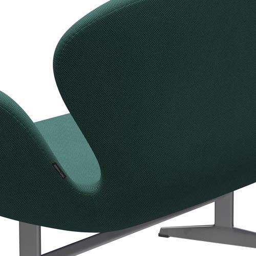 [product_category]-Fritz Hansen Swan Sofa 2 Seater, Silver Grey/Fiord Brown/Orange-Fritz Hansen-3321-FIO862-SGBASE-FRI-5