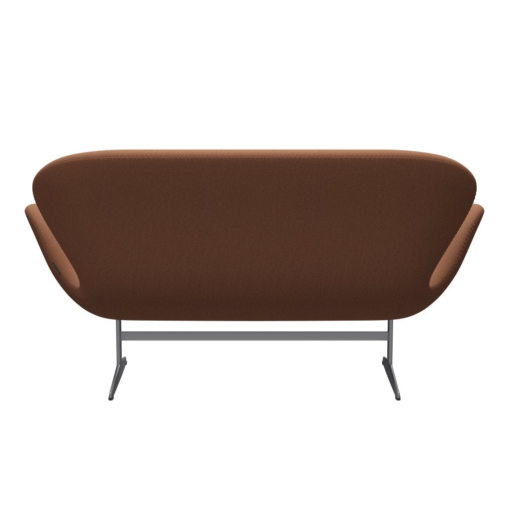 [product_category]-Fritz Hansen Swan Sofa 2 Seater, Silver Grey/Fiord Peach-Fritz Hansen-3321-FIO562-SGBASE-FRI-4