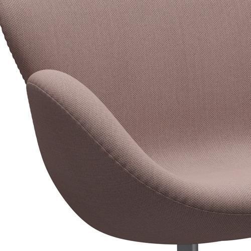 [product_category]-Fritz Hansen Swan Sofa 2 Seater, Silver Grey/Fiord Pink/Tan-Fritz Hansen-3321-FIO551-SGBASE-FRI-7
