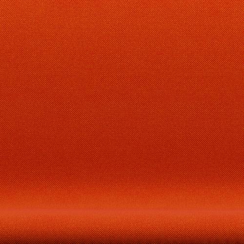 [product_category]-Fritz Hansen Swan Sofa 2 Seater, Silver Grey/Hallingdal Red/Orange-Fritz Hansen-3321-HAL590-SGBASE-FRI-6