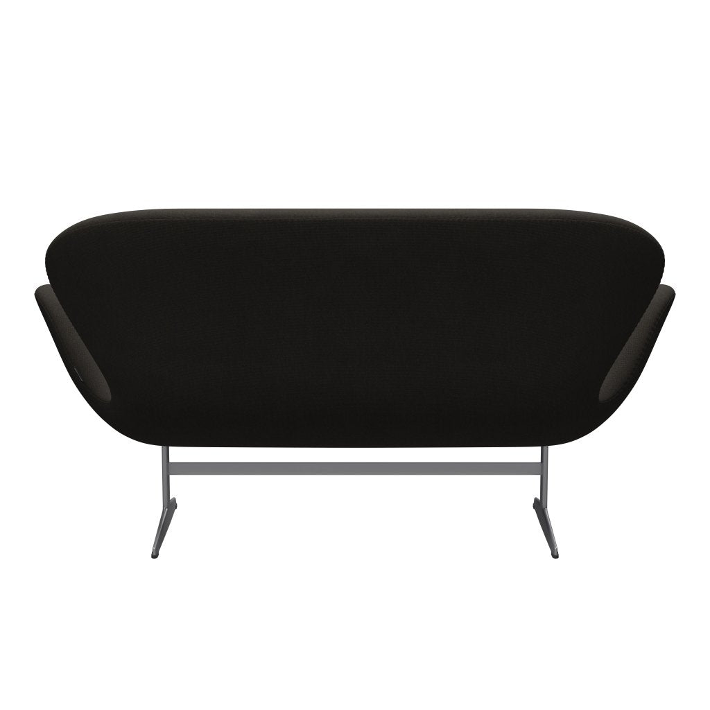 [product_category]-Fritz Hansen Swan Sofa 2 Seater, Silver Grey/Steelcut Brown-Fritz Hansen-3321-STI370-SGBASE-FRI-4