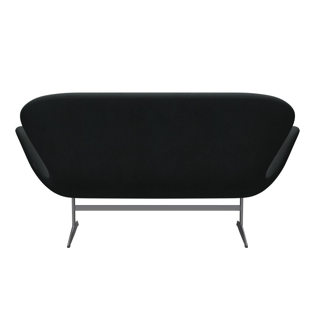 [product_category]-Fritz Hansen Swan Sofa 2 Seater, Silver Grey/Steelcut Charcoal-Fritz Hansen-3321-STI180-SGBASE-FRI-4