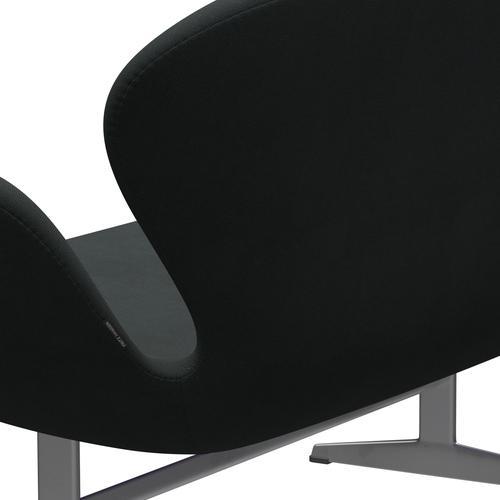 [product_category]-Fritz Hansen Swan Sofa 2 Seater, Silver Grey/Steelcut Charcoal-Fritz Hansen-3321-STI180-SGBASE-FRI-5